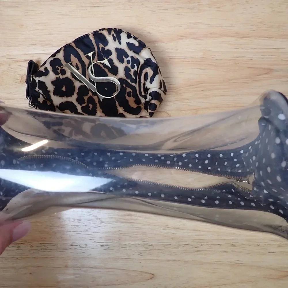 Victoria’s Secret Makeup Bag Set Leopard and Gold